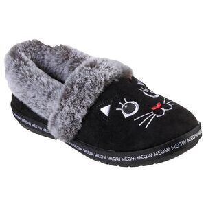 Skechers Women's Too Cozy-Meow Pajamas Slipper Black Size 7 Memory Foam